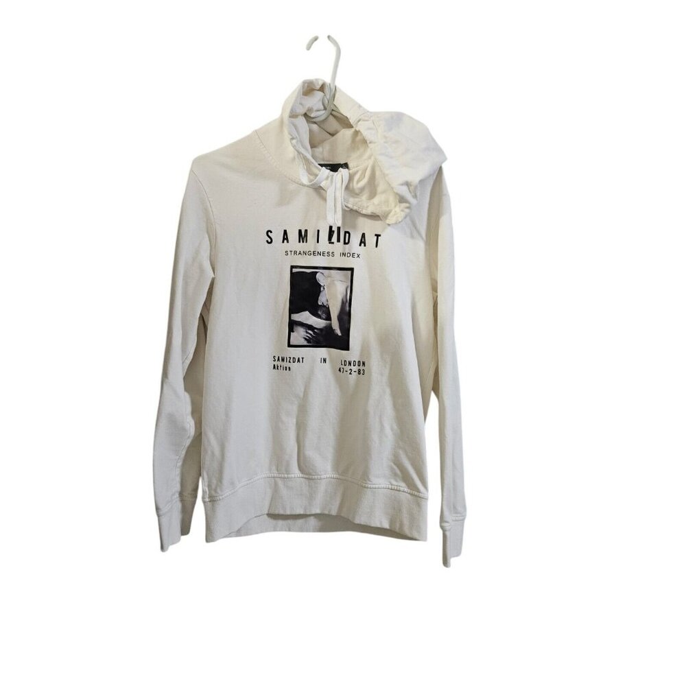Kilo & Meters Hoodie Jacket Womens L Ivory Tech Performance Samizdat